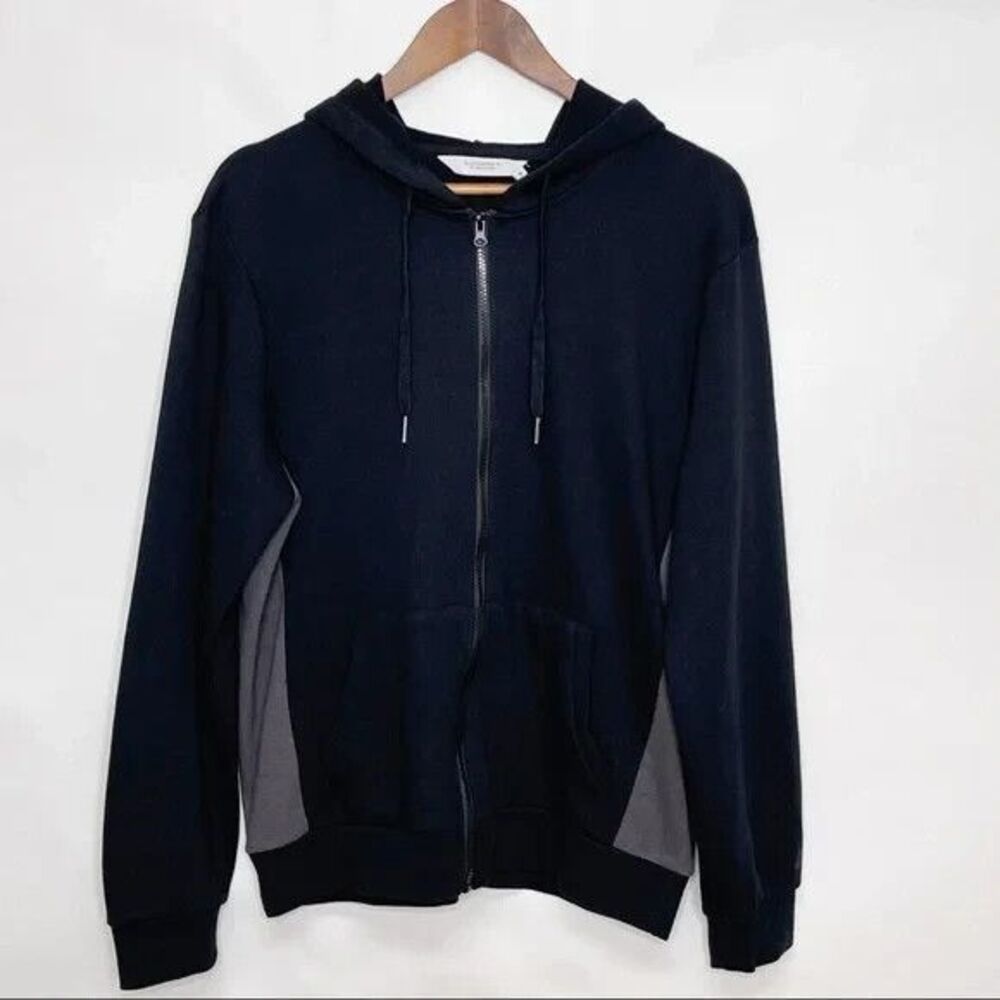 ELEVEN PARIS Baleares Mens Zip Up Hoodie Sweatshirt Size M Black LA Collection